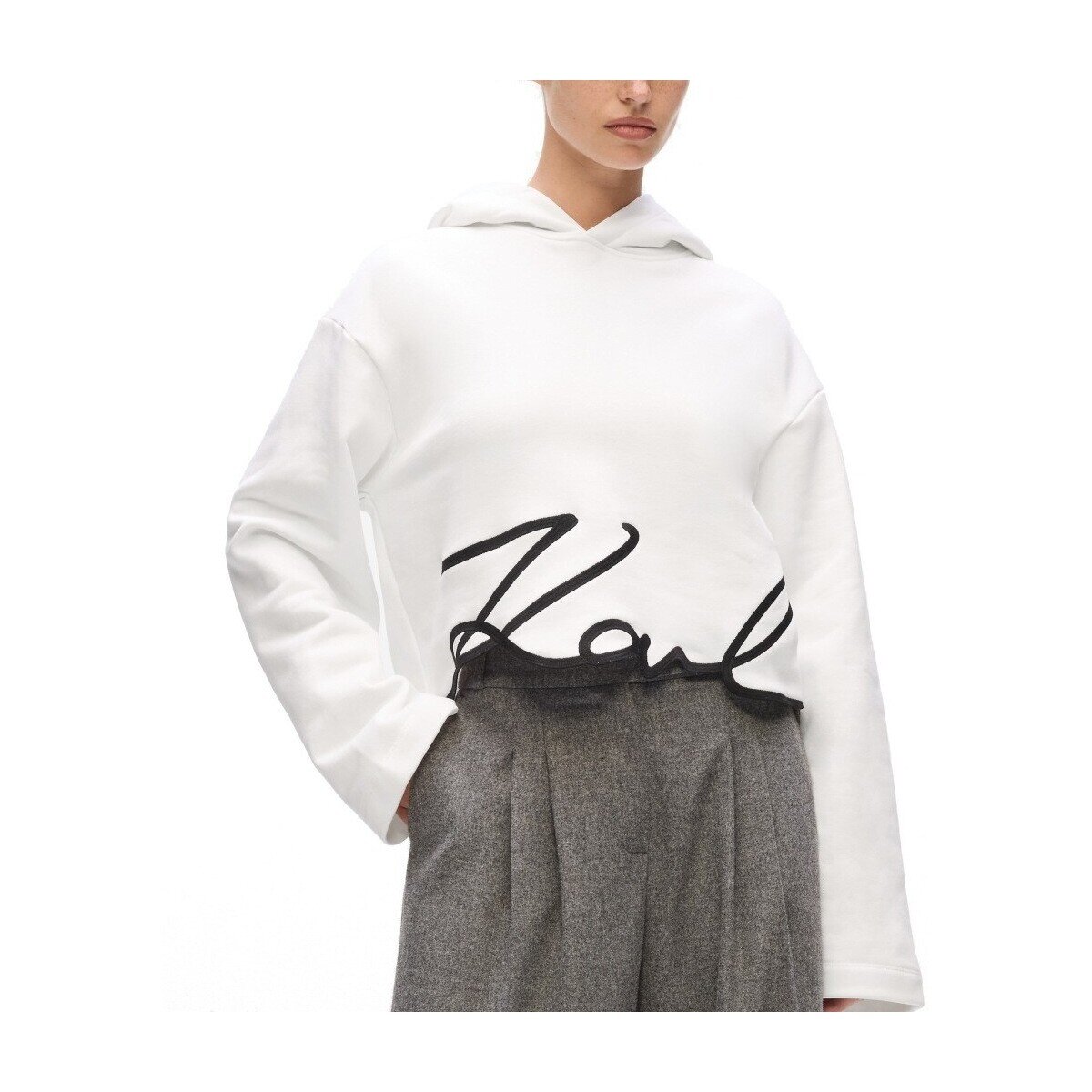 Karl Lagerfeld Îmbracaminte Karl Signature Hem Hoodie