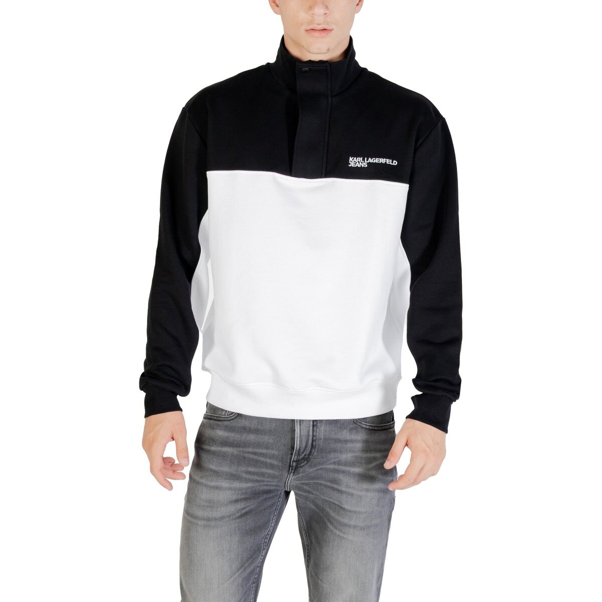 Karl Lagerfeld Îmbracaminte KLJ REG BLOCKED HALF ZIP SWEAT A3M20026