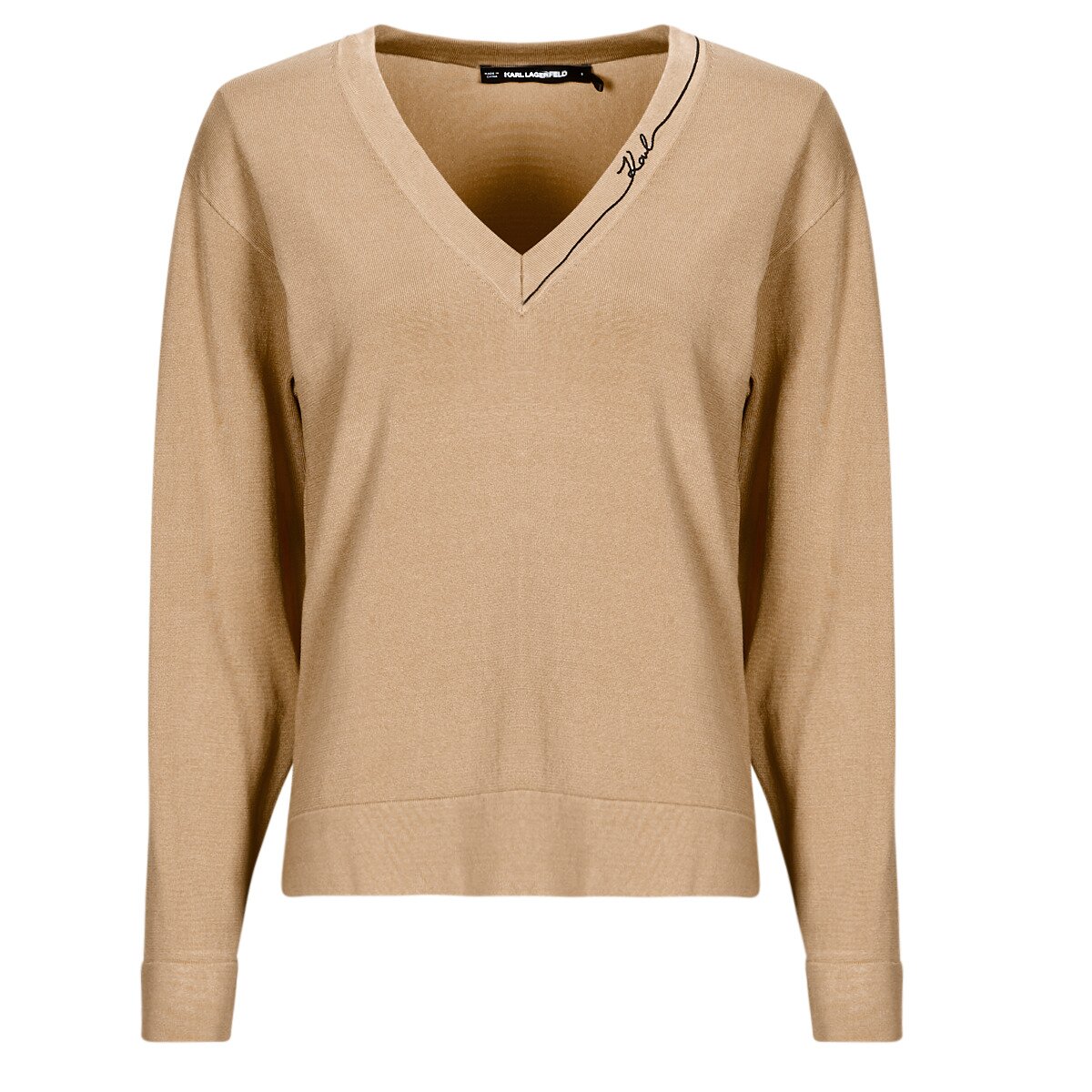 Karl Lagerfeld Îmbracaminte LIGHT V-NECK KNIT SWEATER