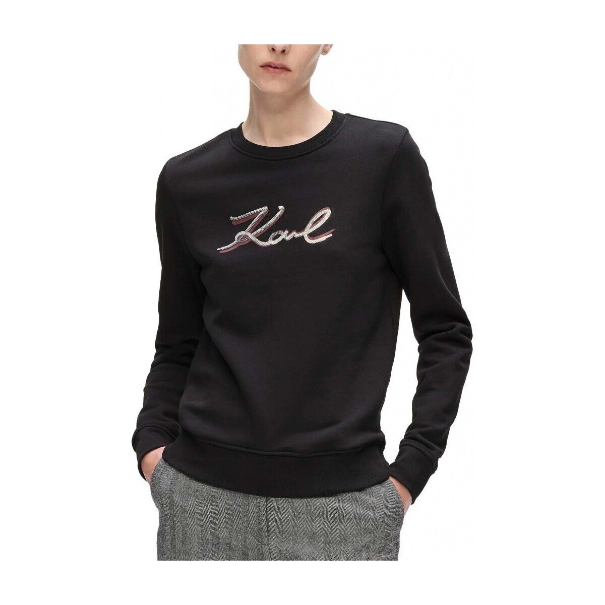 Karl Lagerfeld Îmbracaminte Signature Sequins Sweatshi