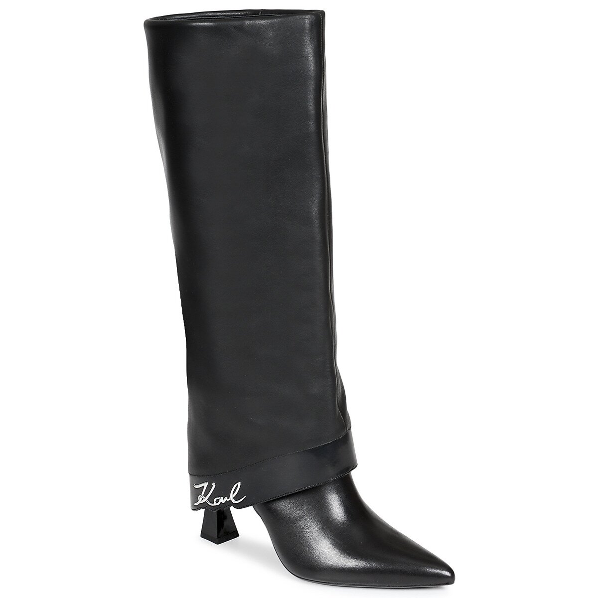 Karl Lagerfeld Pantofi DEBUTANTE Fold Down Hi Leg Boot