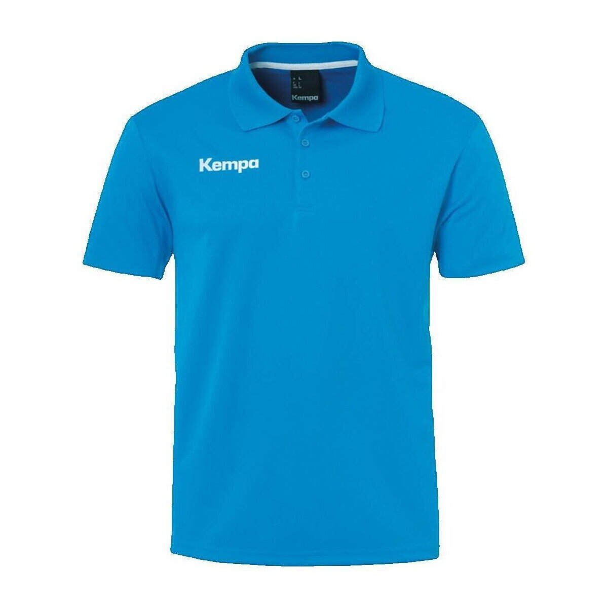 Kempa Îmbracaminte Polo Poly bleu manches courtes