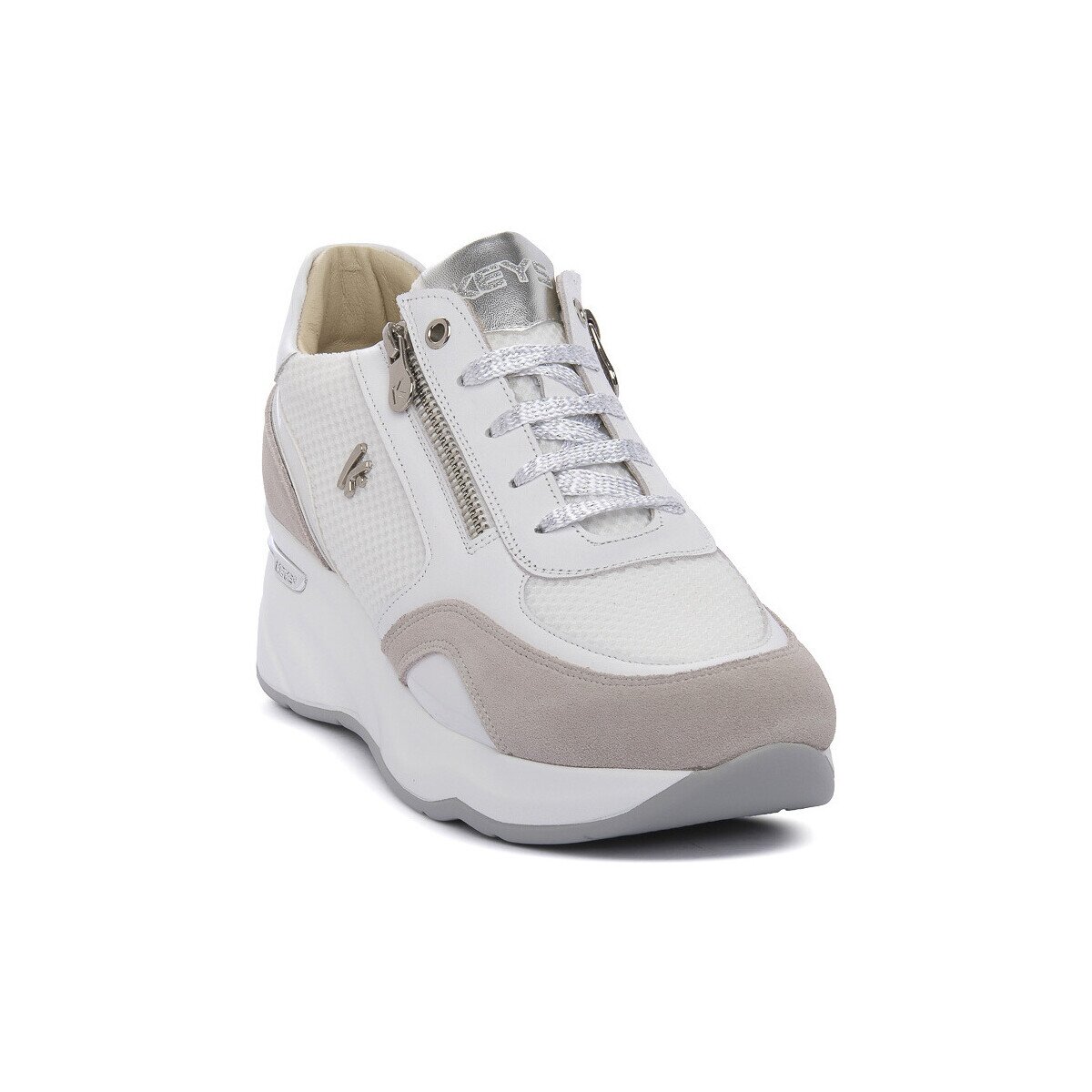 Keys Pantofi WHITE SILVER