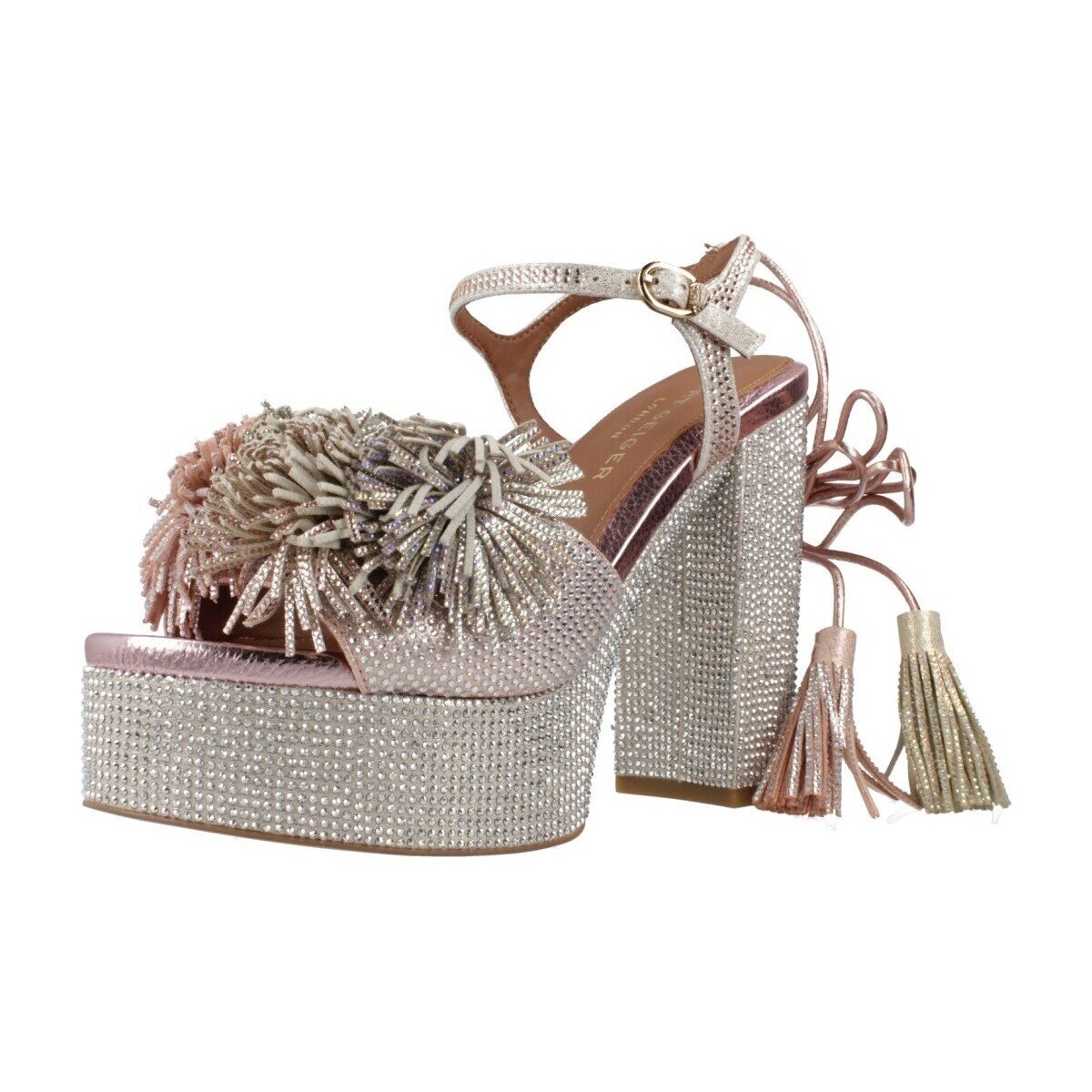 Kurt Geiger London Pantofi Pom Pom Tie Platform