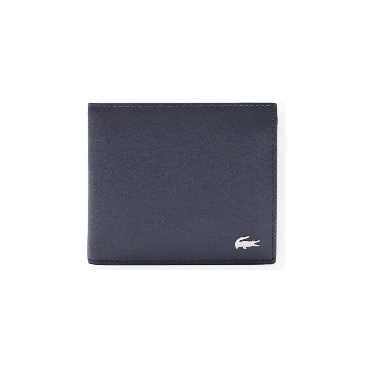 Lacoste Genti Billfold Coin Leather Wallet - Marine