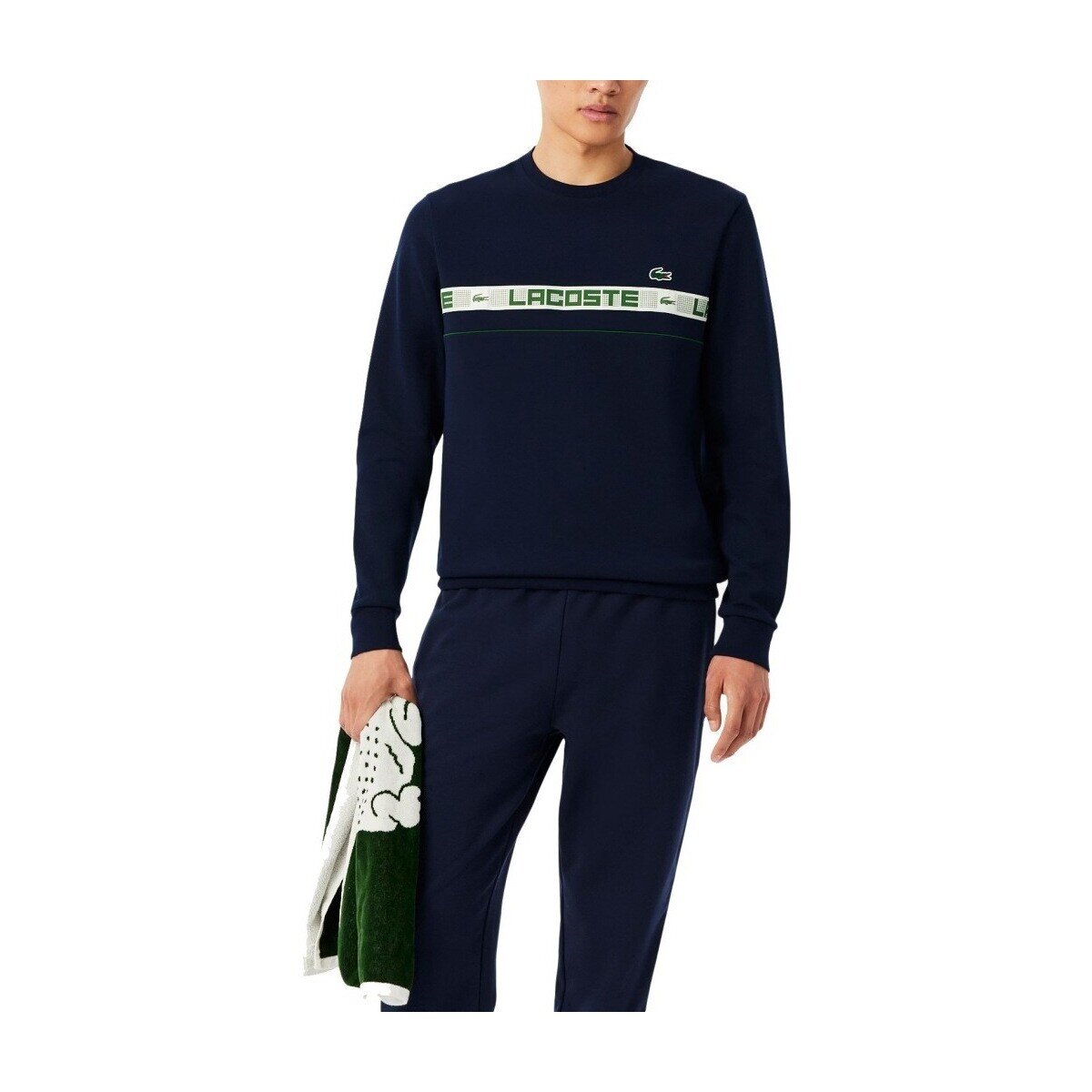 Lacoste Îmbracaminte Branded Stripe Tennis Sweatshirt