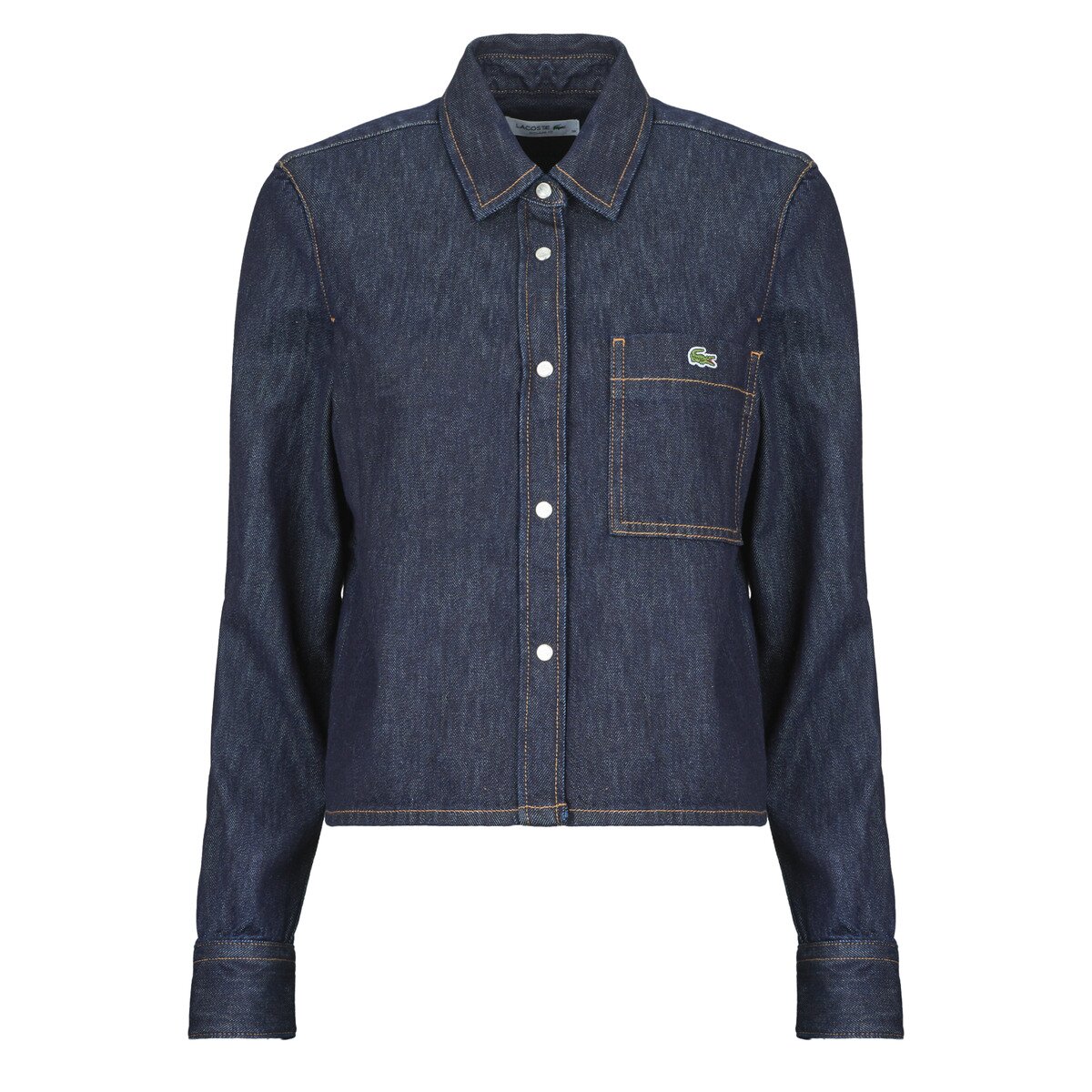 Lacoste Îmbracaminte Chemise courte en denim regular fit