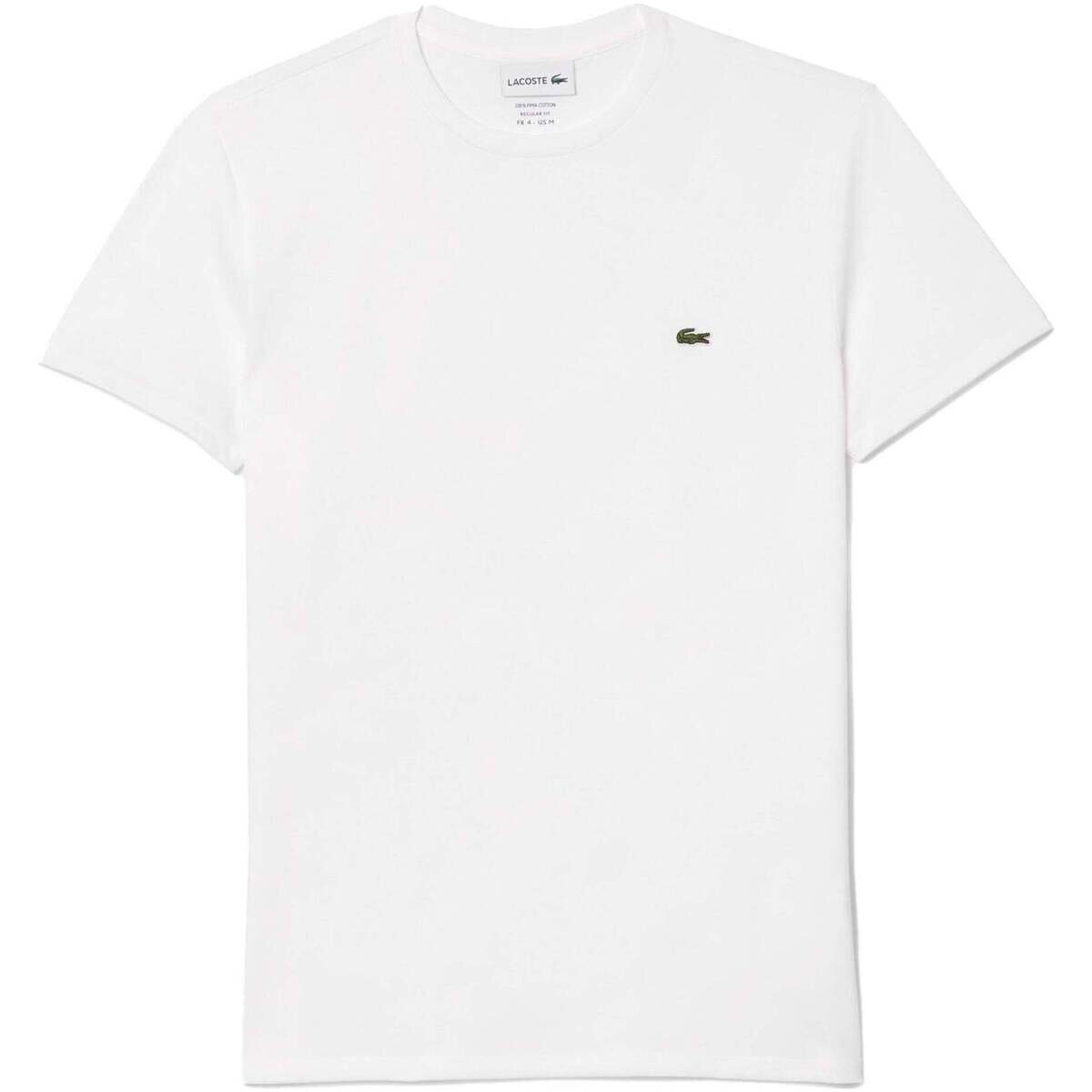 Lacoste Îmbracaminte Cotton Pima Crew Neck T-Shirt White