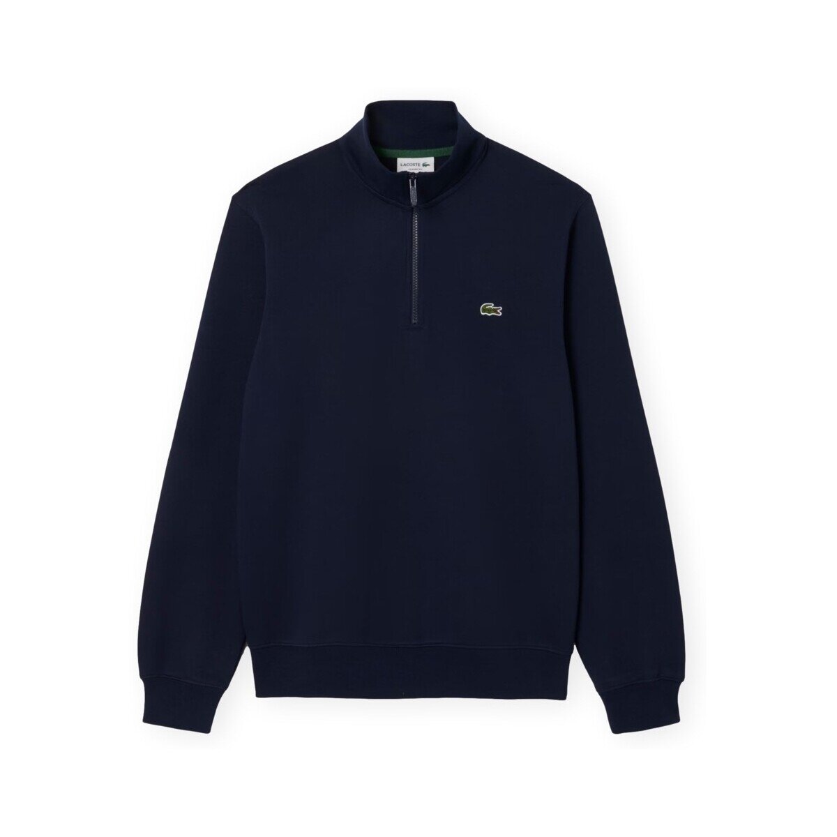 Lacoste Îmbracaminte High Neck Zipped Fleece Sweatshirt - Blue