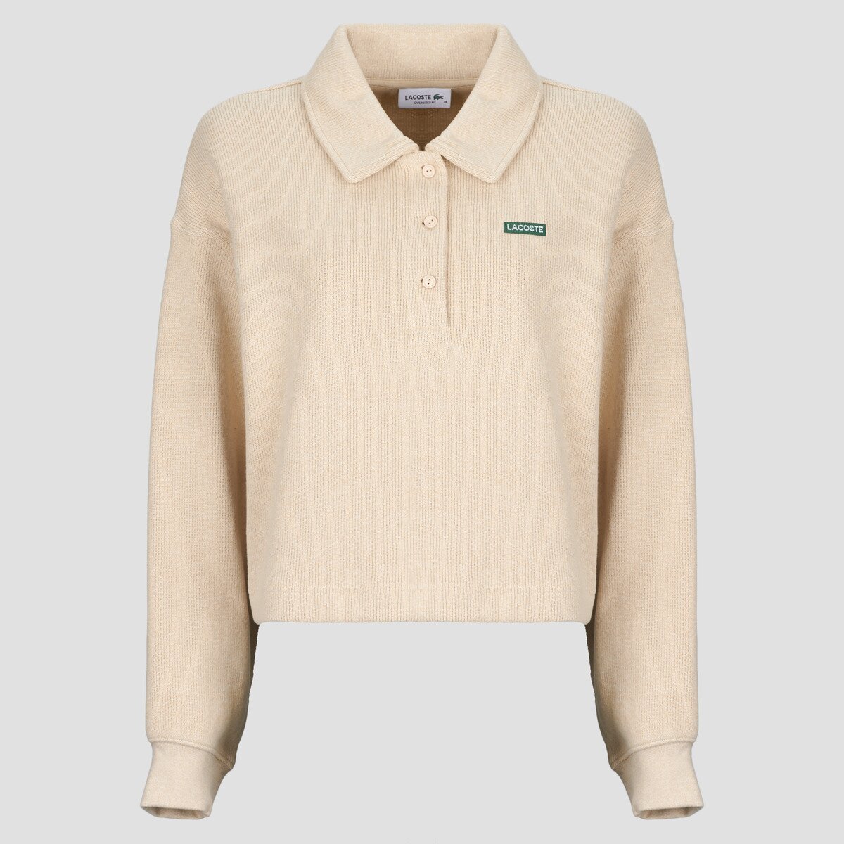 Lacoste Îmbracaminte Sweatshirt polo en interlock côtelé avec étiquette