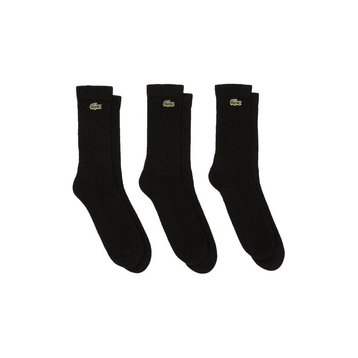 Lacoste Lenjerie intimă Sport 3 Pack High Cut Socks Black/Black/Black