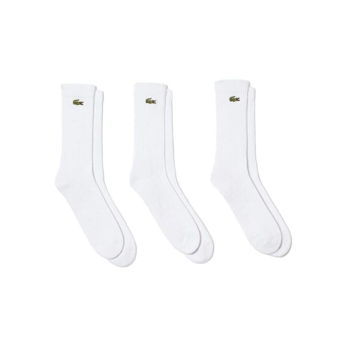 Lacoste Lenjerie intimă Sport 3 Pack High Cut Socks White/White/White