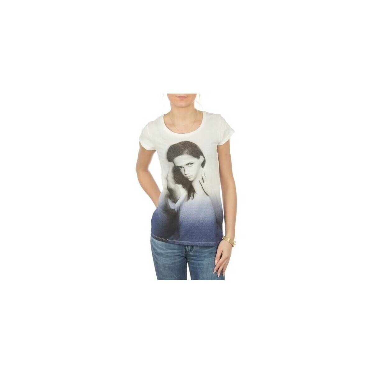 Lee Îmbracaminte T-shirt Photo Tee Cloud Dancer L40IAUHA