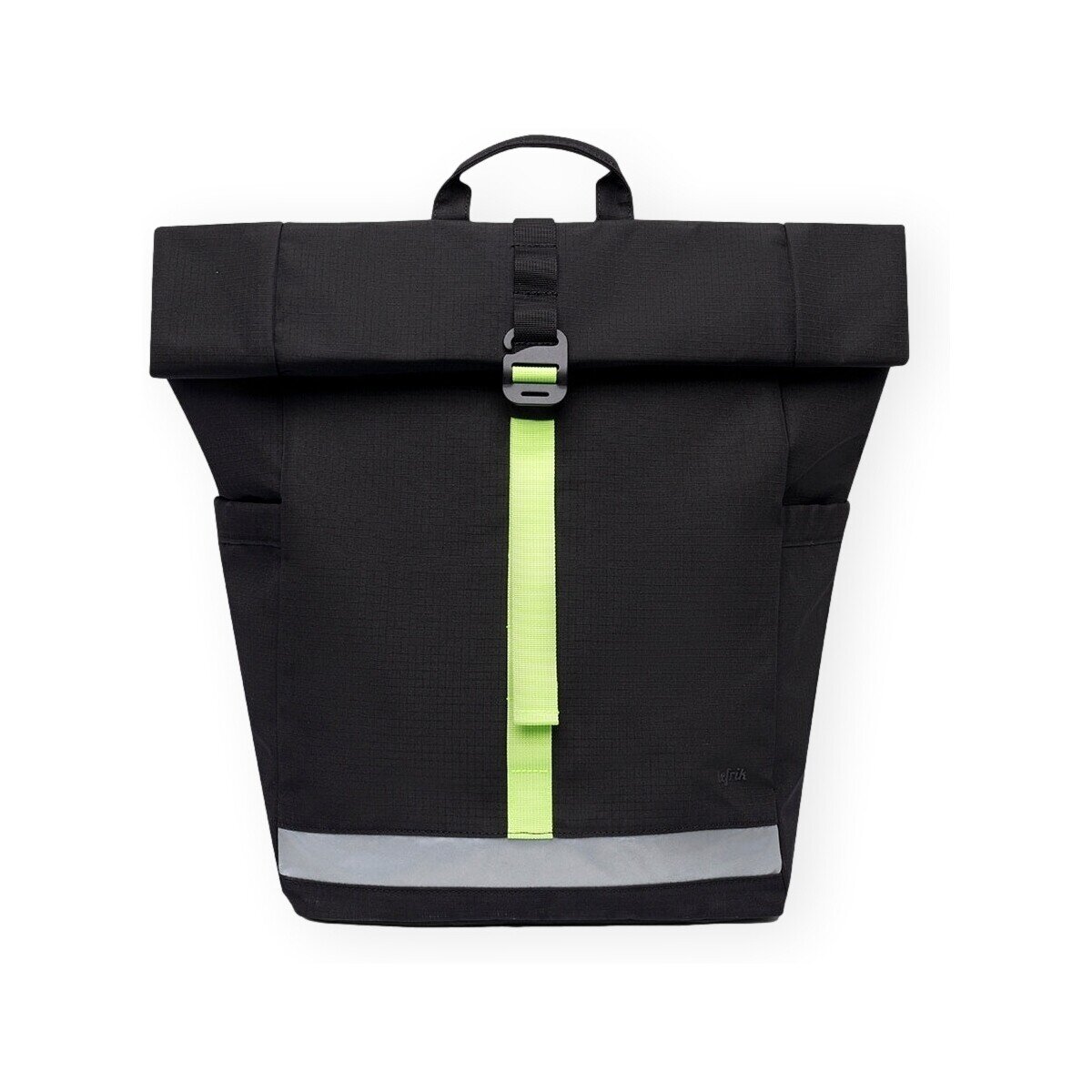 Lefrik Genti Lars Roll Backpack - Black Lime