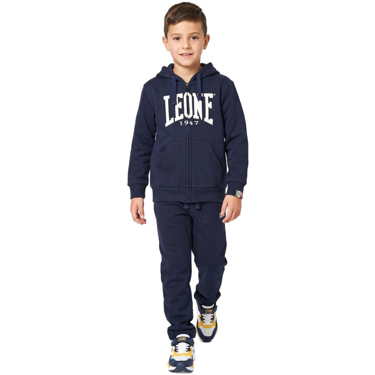 Leone 1947 Îmbracaminte Boy Full Zip Big Logo