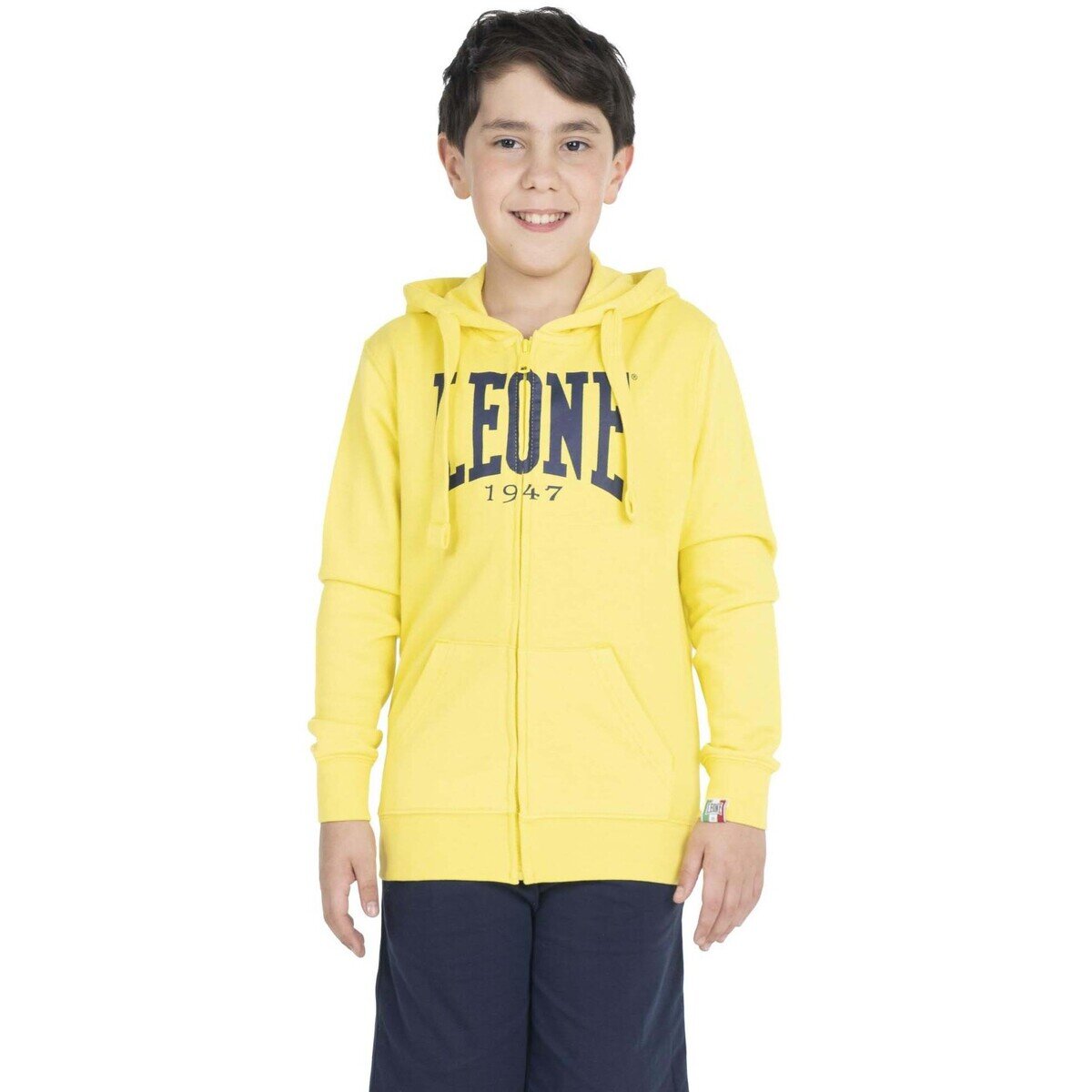 Leone 1947 Îmbracaminte Boy Hoody Full Zip Basic