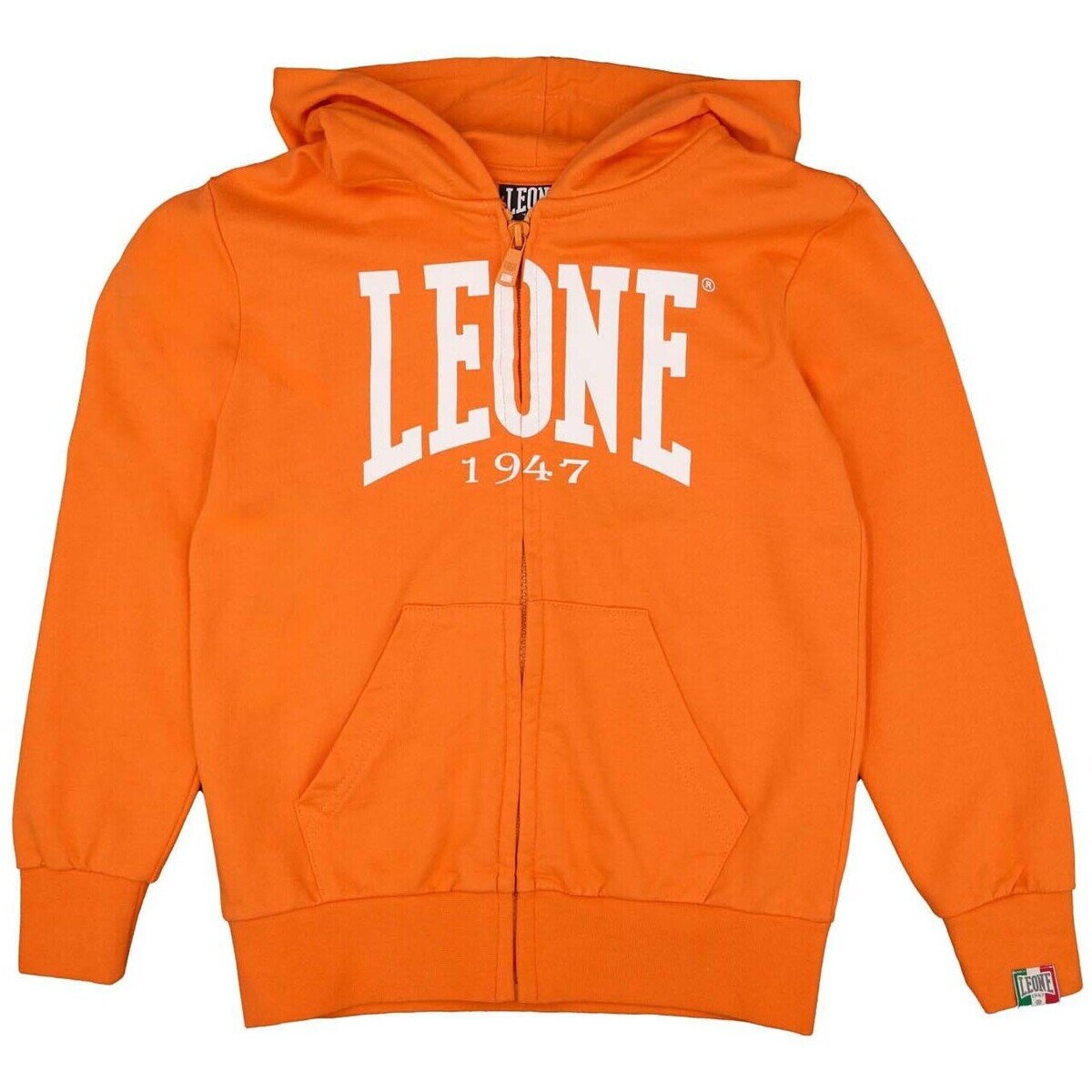Leone 1947 Îmbracaminte Boy Hoody Full Zip Big Logo