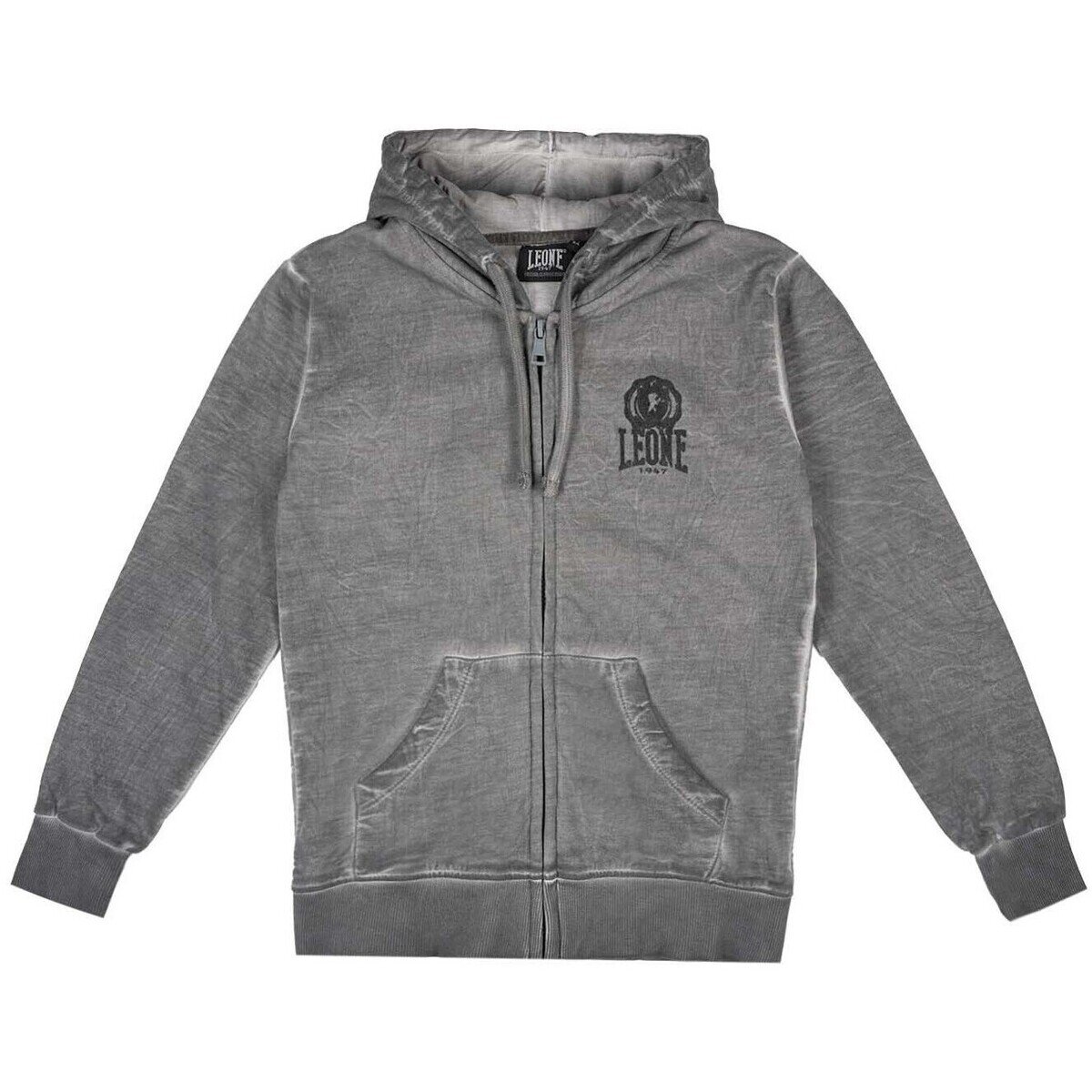 Leone 1947 Îmbracaminte Boy Hoody Full Zip Washed