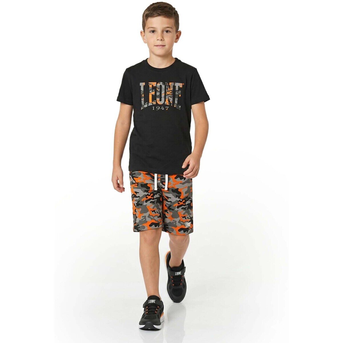 Leone 1947 Îmbracaminte Boy Sets T-Shirt + Bermuda Military Fluo