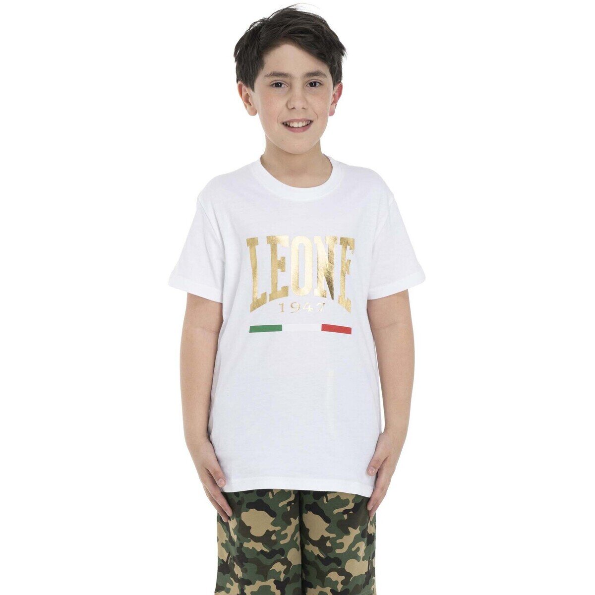 Leone 1947 Îmbracaminte Boy Short Sleeves Italian Gold