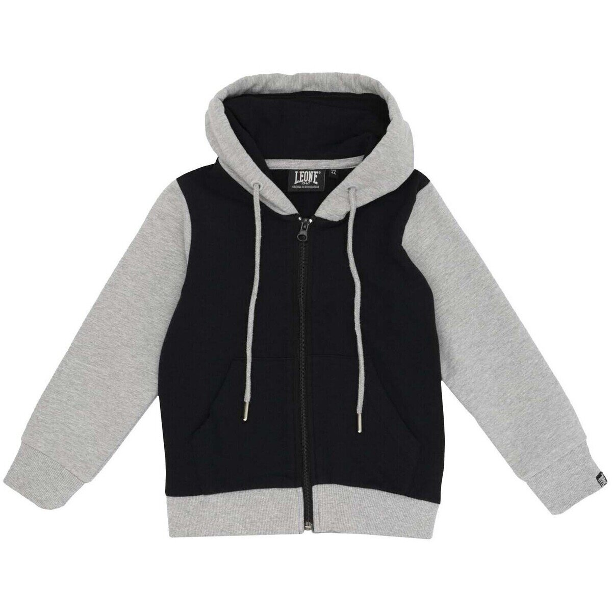 Leone 1947 Îmbracaminte Girl Hoody Full Zip Super Grey
