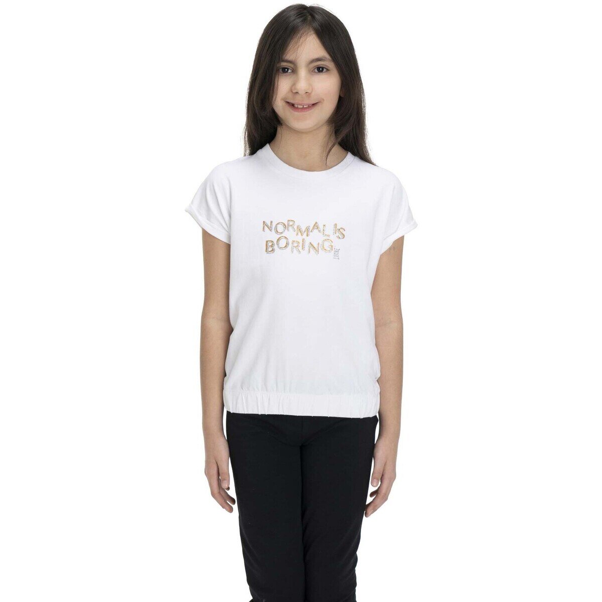 Leone 1947 Îmbracaminte Girl Round Neck Shiny