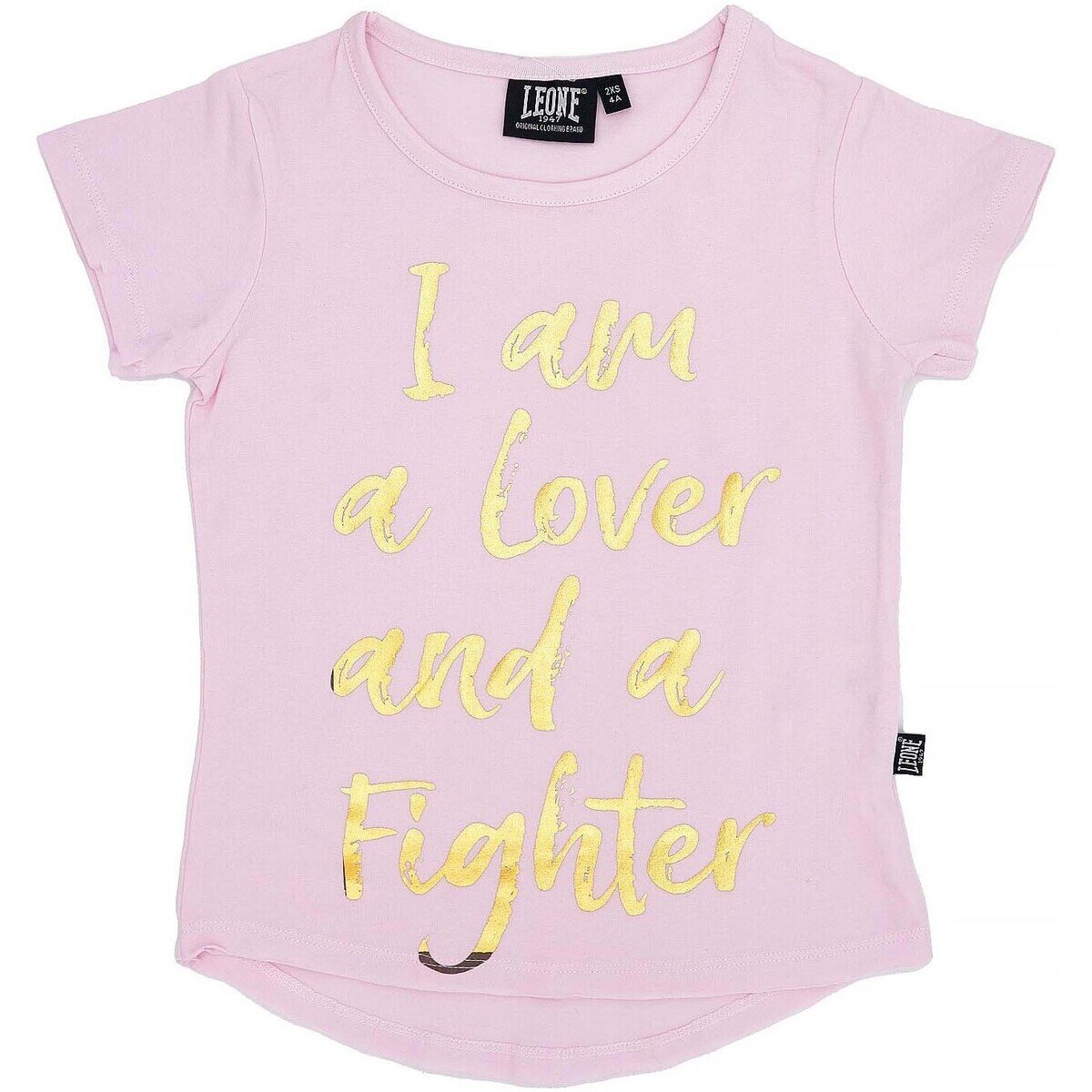 Leone 1947 Îmbracaminte Girl T-Shirt Short Sleeves Chic Gold