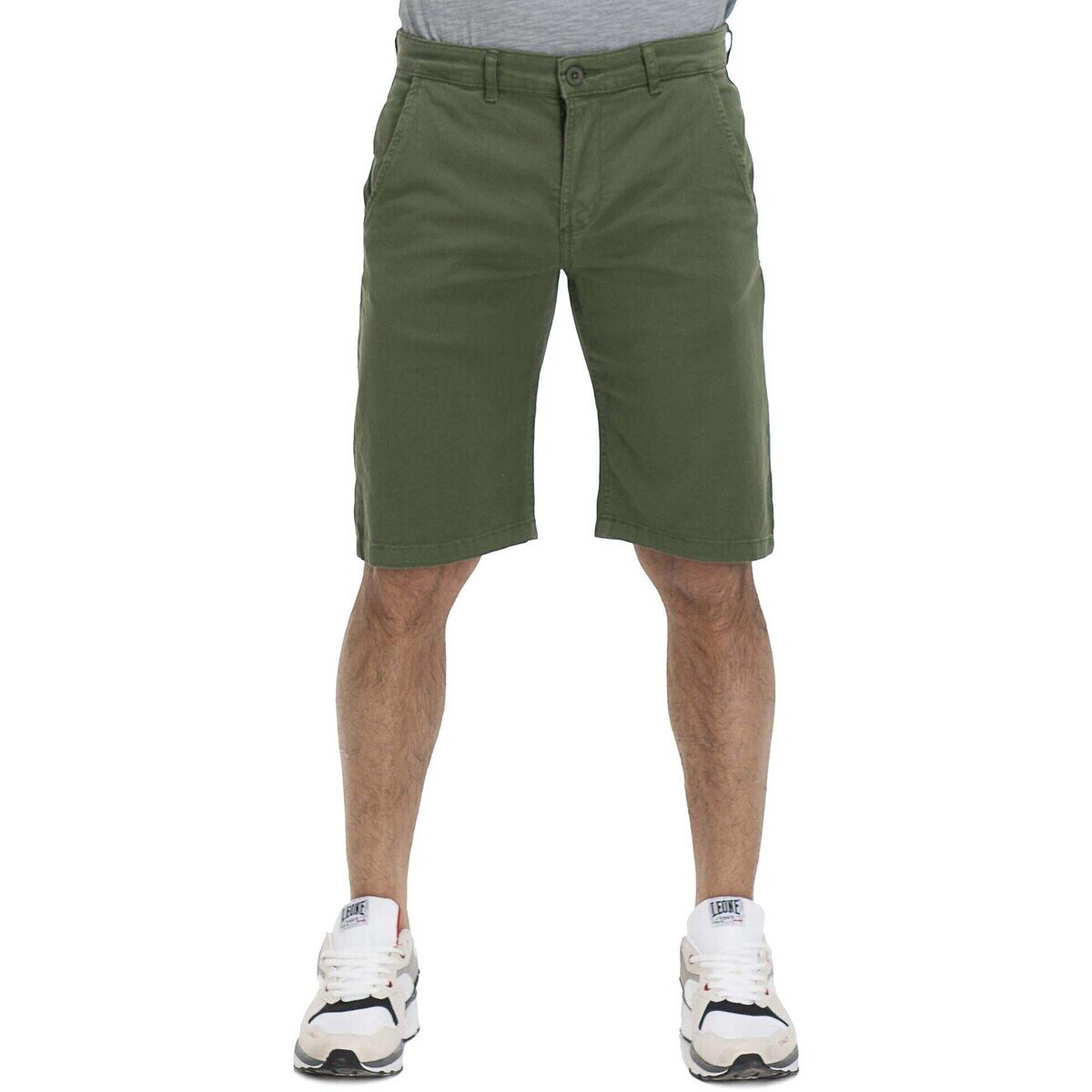 Leone 1947 Îmbracaminte Man Bermuda Chinos Earth Tones