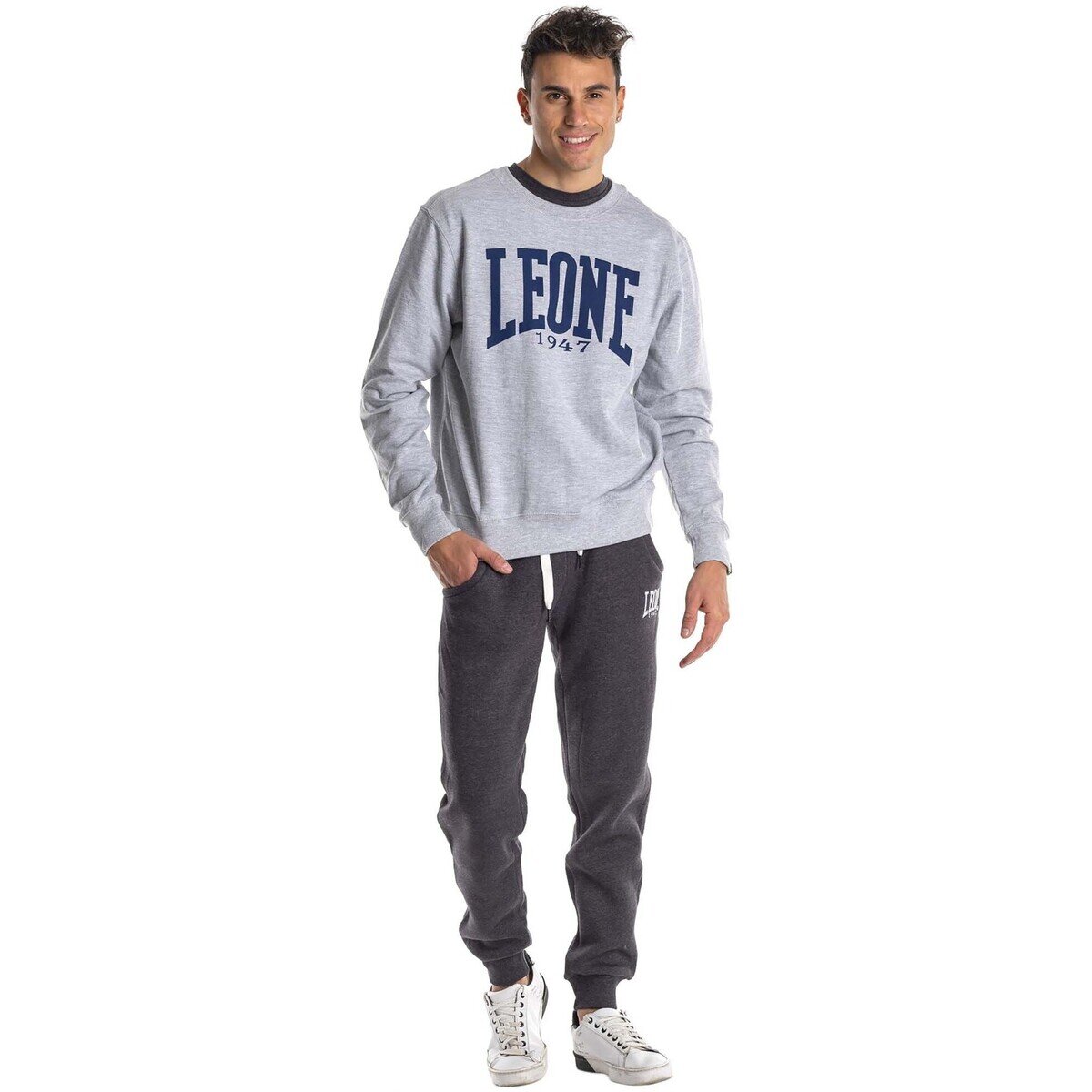 Leone 1947 Îmbracaminte Man Crewneck Basic Big Logo