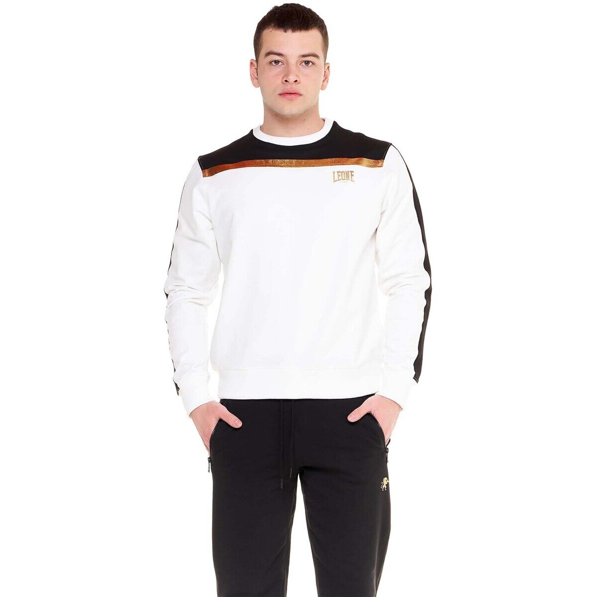 Leone 1947 Îmbracaminte Man Crewneck Gold Edition