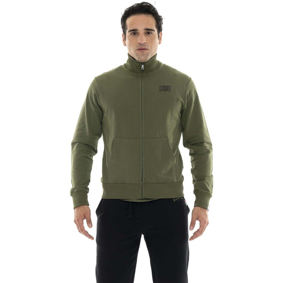 Leone 1947 Îmbracaminte Man Full Zip Basic Small Logo