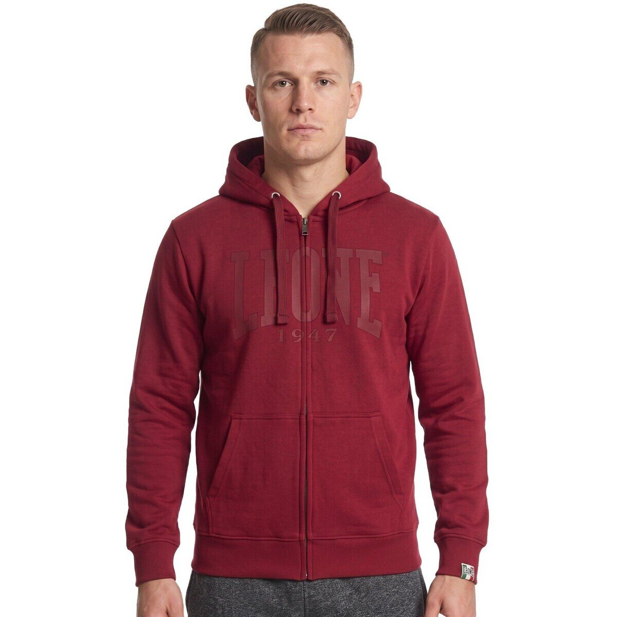 Leone 1947 Îmbracaminte Man Full Zip Big Logo