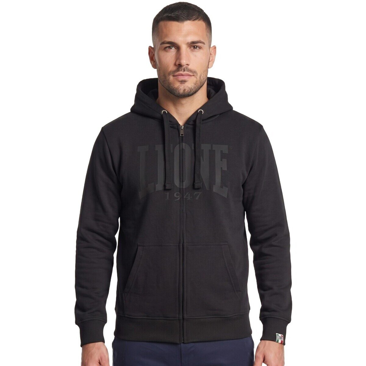 Leone 1947 Îmbracaminte Man Full Zip Big Logo