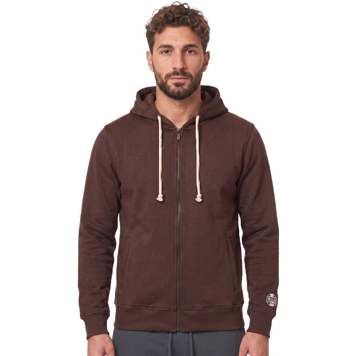 Leone 1947 Îmbracaminte Man Full Zip Patch