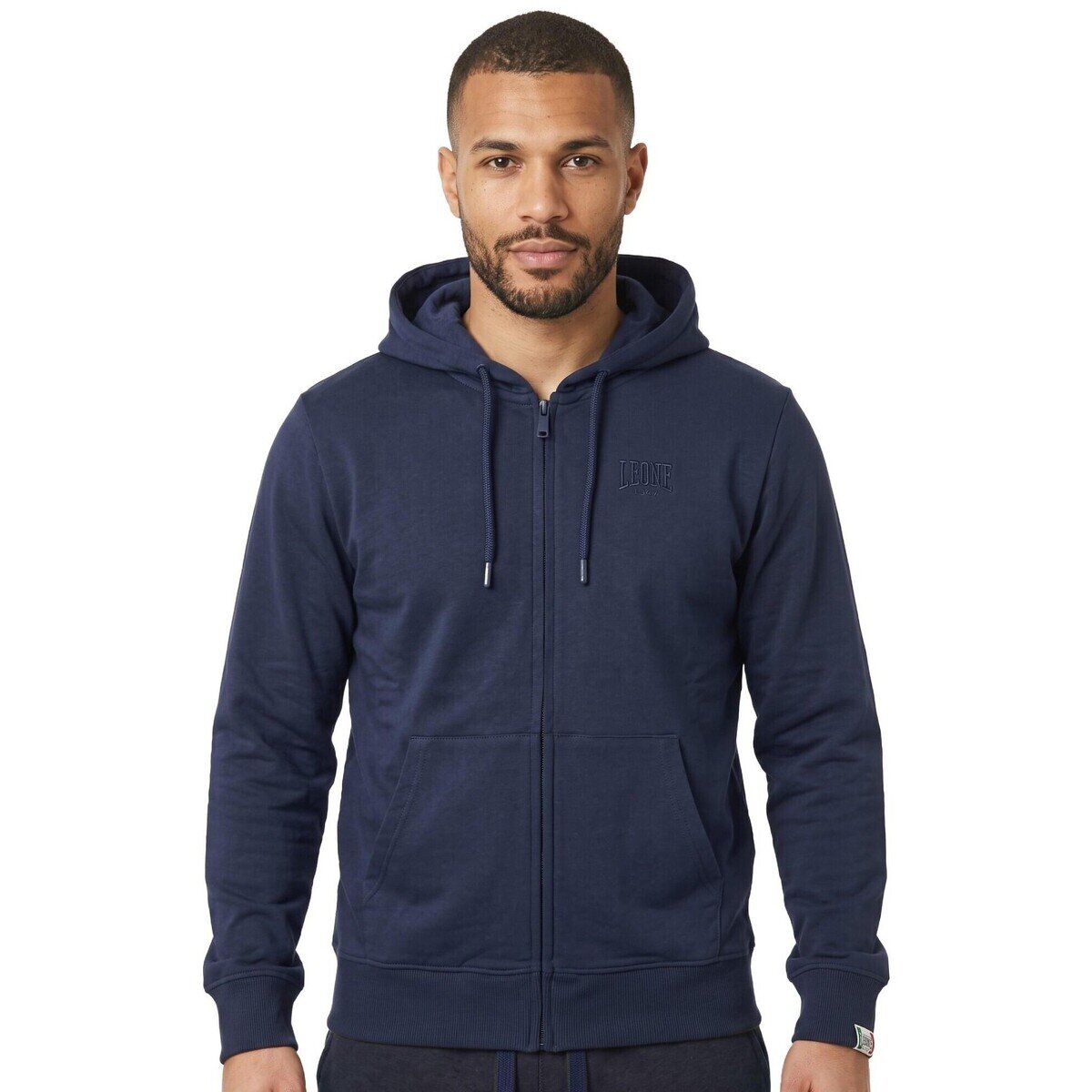 Leone 1947 Îmbracaminte Man Full Zip Small Logo