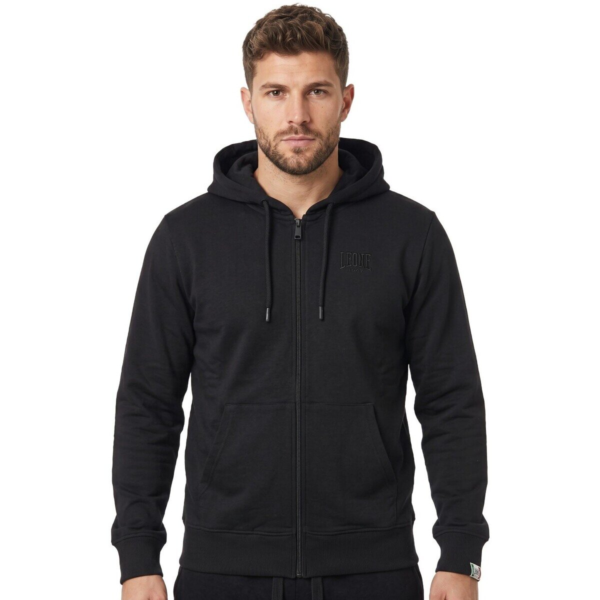 Leone 1947 Îmbracaminte Man Full Zip Small Logo
