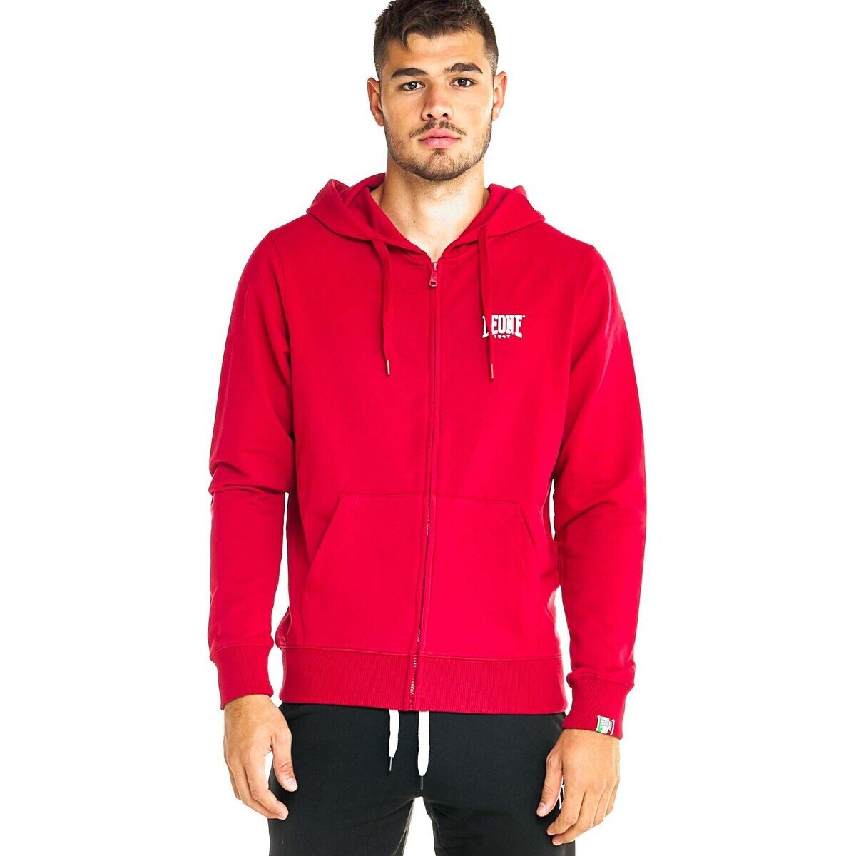 Leone 1947 Îmbracaminte Man Hoody Full Zip Basic Small Logo