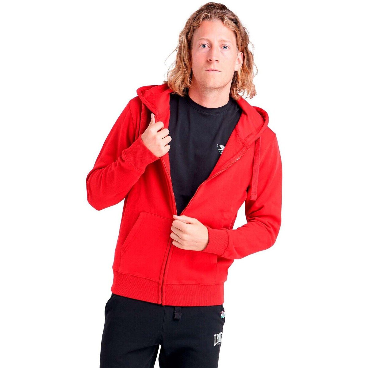 Leone 1947 Îmbracaminte Man Hoody Full Zip Basic Small Logo