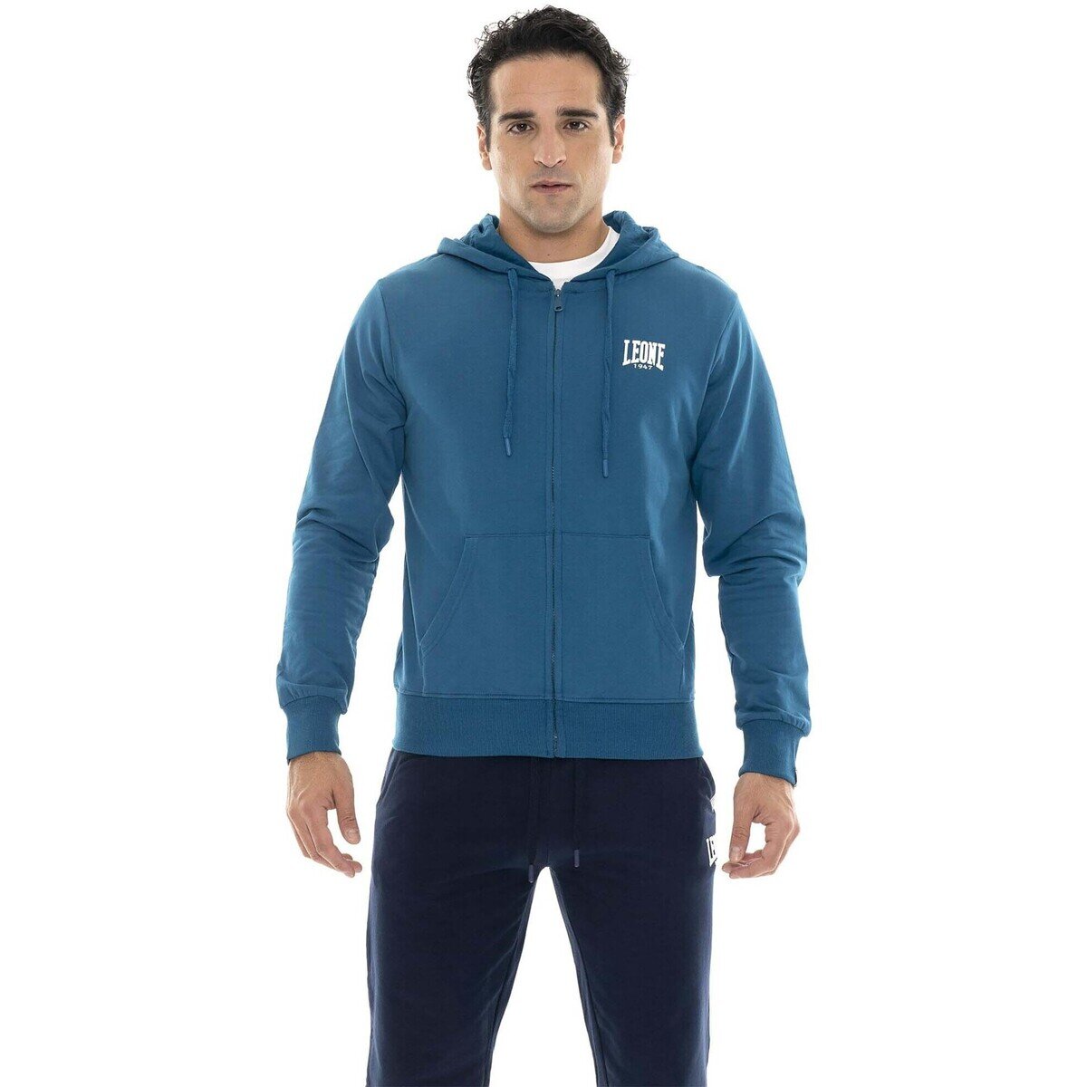 Leone 1947 Îmbracaminte Man Hoody Full Zip Basic Small Logo