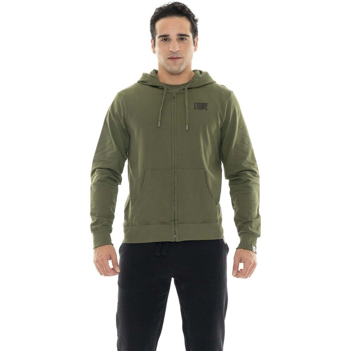Leone 1947 Îmbracaminte Man Hoody Full Zip Basic Small Logo