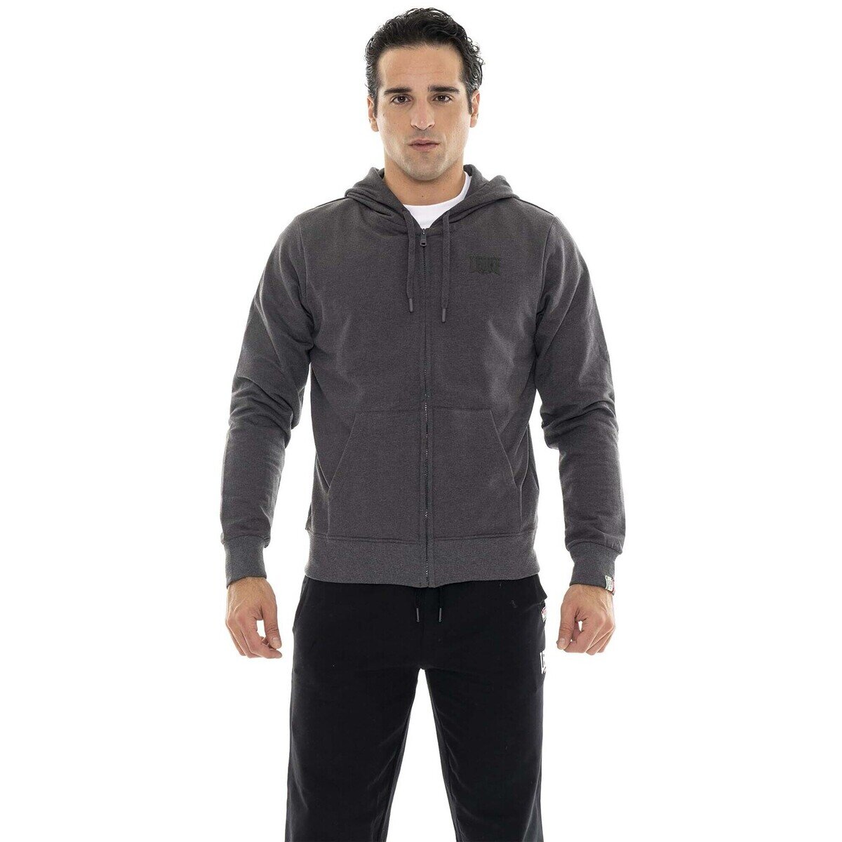 Leone 1947 Îmbracaminte Man Hoody Full Zip Basic Small Logo