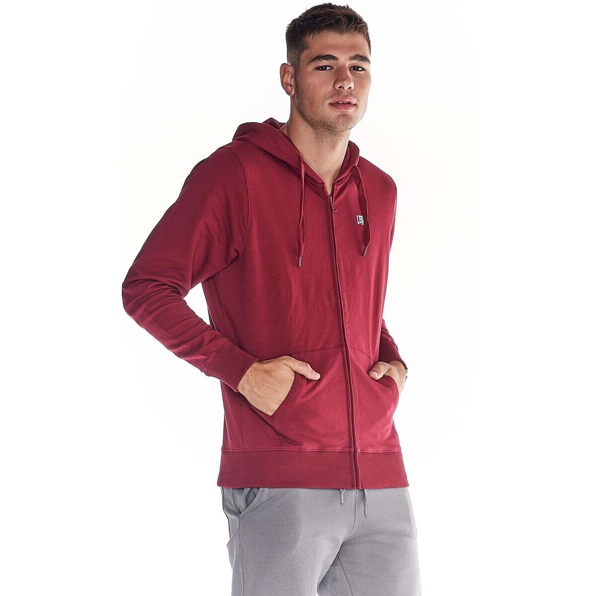 Leone 1947 Îmbracaminte Man Hoody Full Zip Basic Small Logo