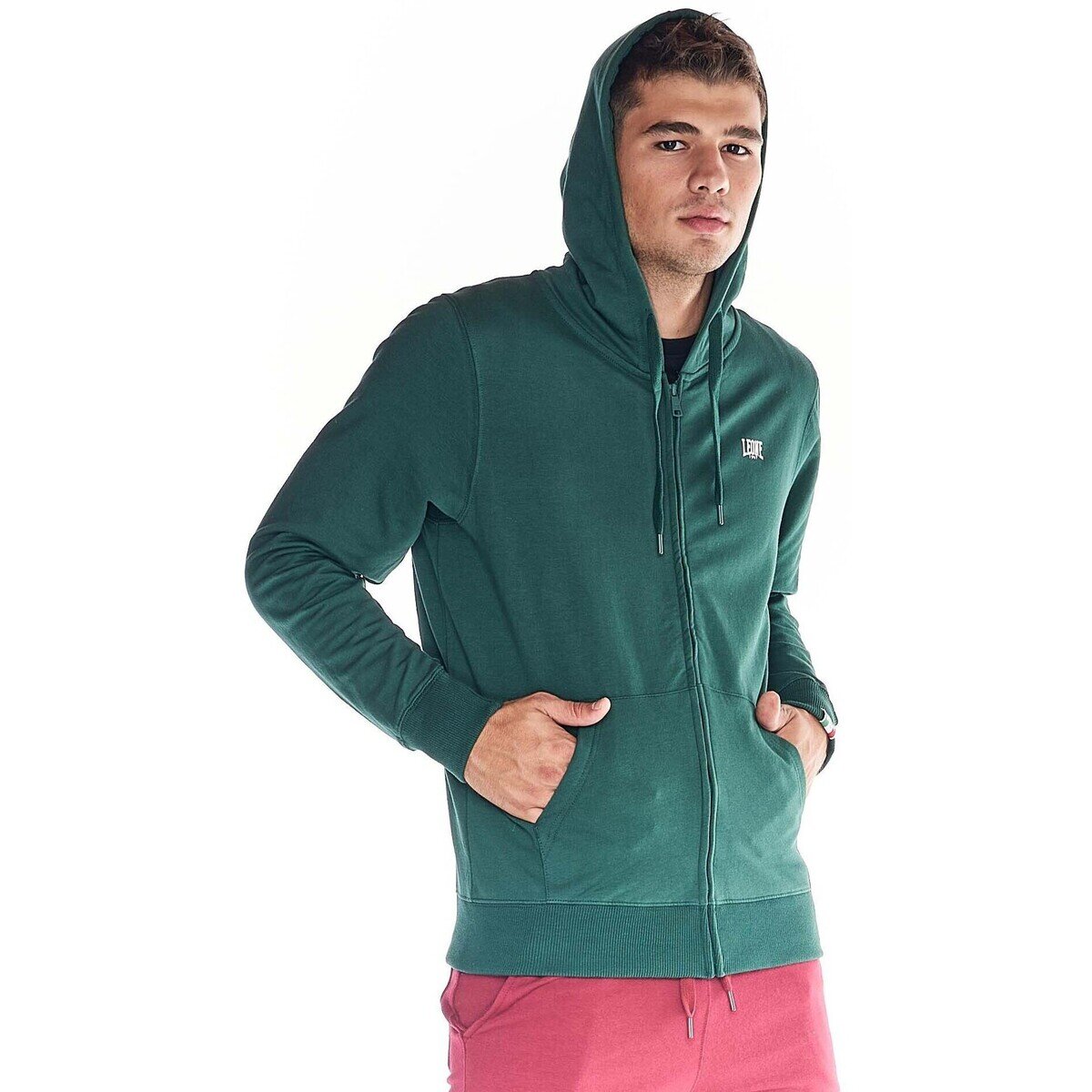 Leone 1947 Îmbracaminte Man Hoody Full Zip Basic Small Logo