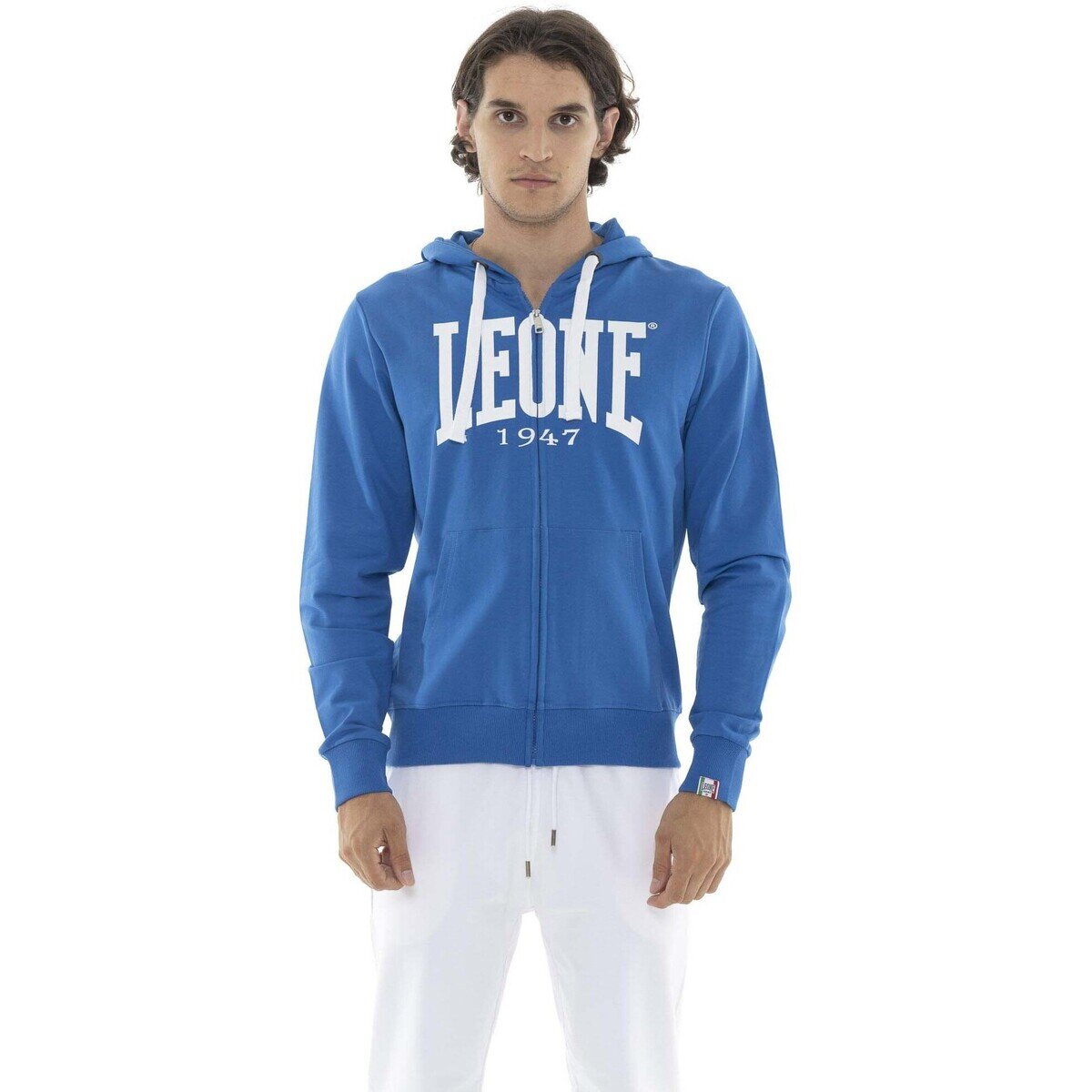 Leone 1947 Îmbracaminte Man Hoody Full Zip Big Logo