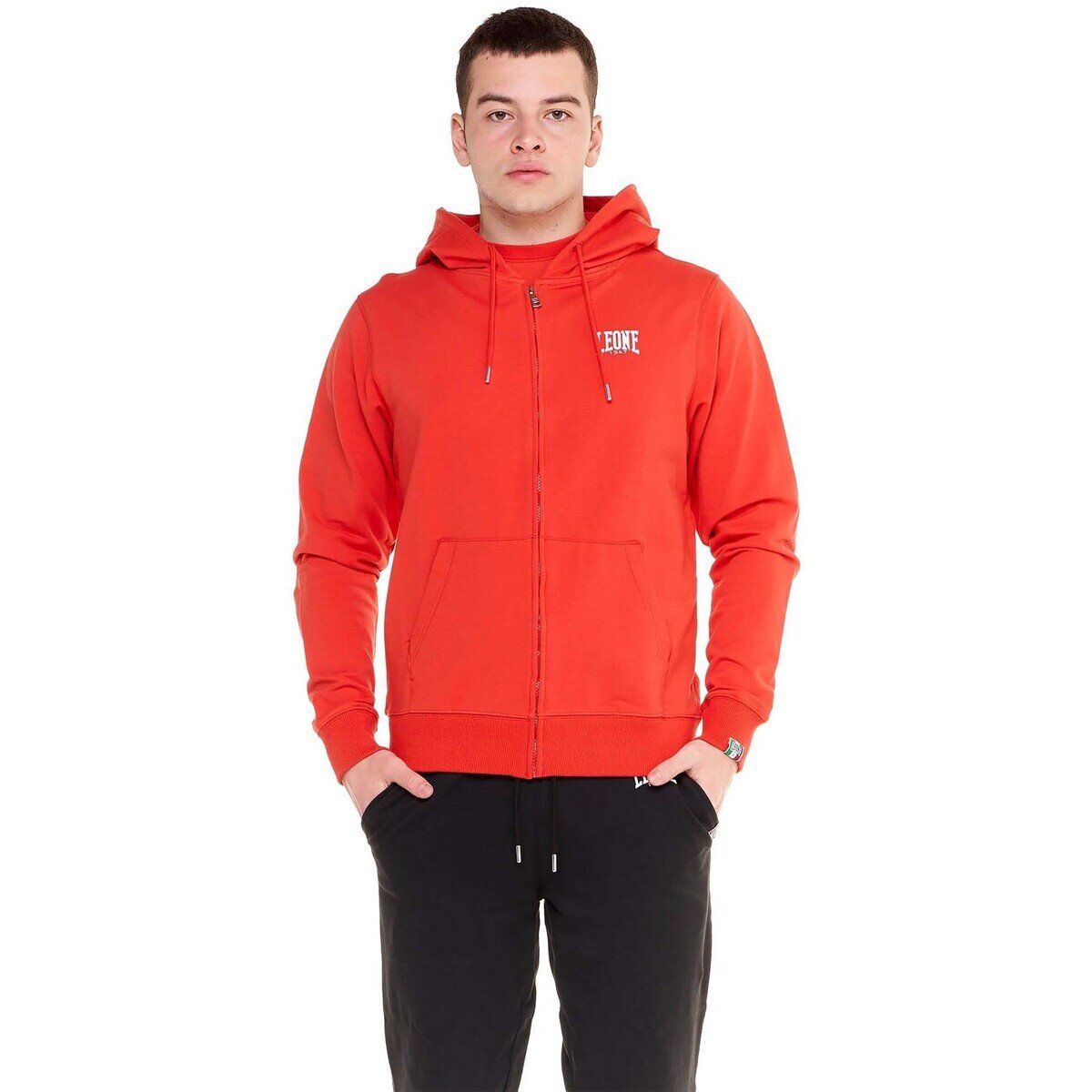 Leone 1947 Îmbracaminte Man Hoody Full Zip Small Logo