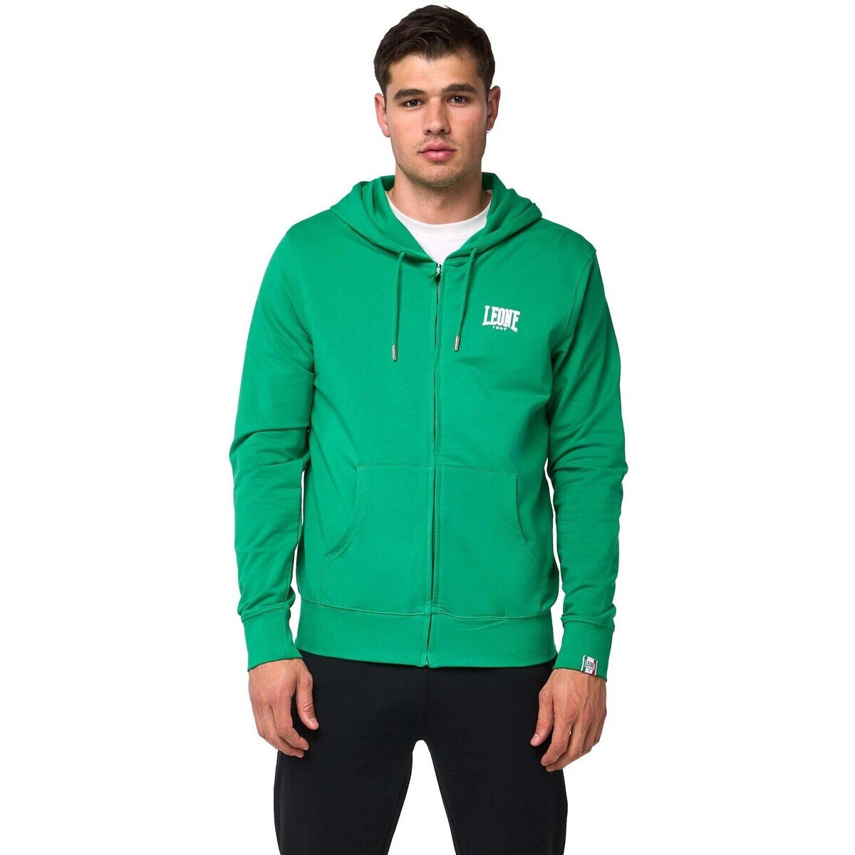Leone 1947 Îmbracaminte Man Hoody Full Zip Small Logo