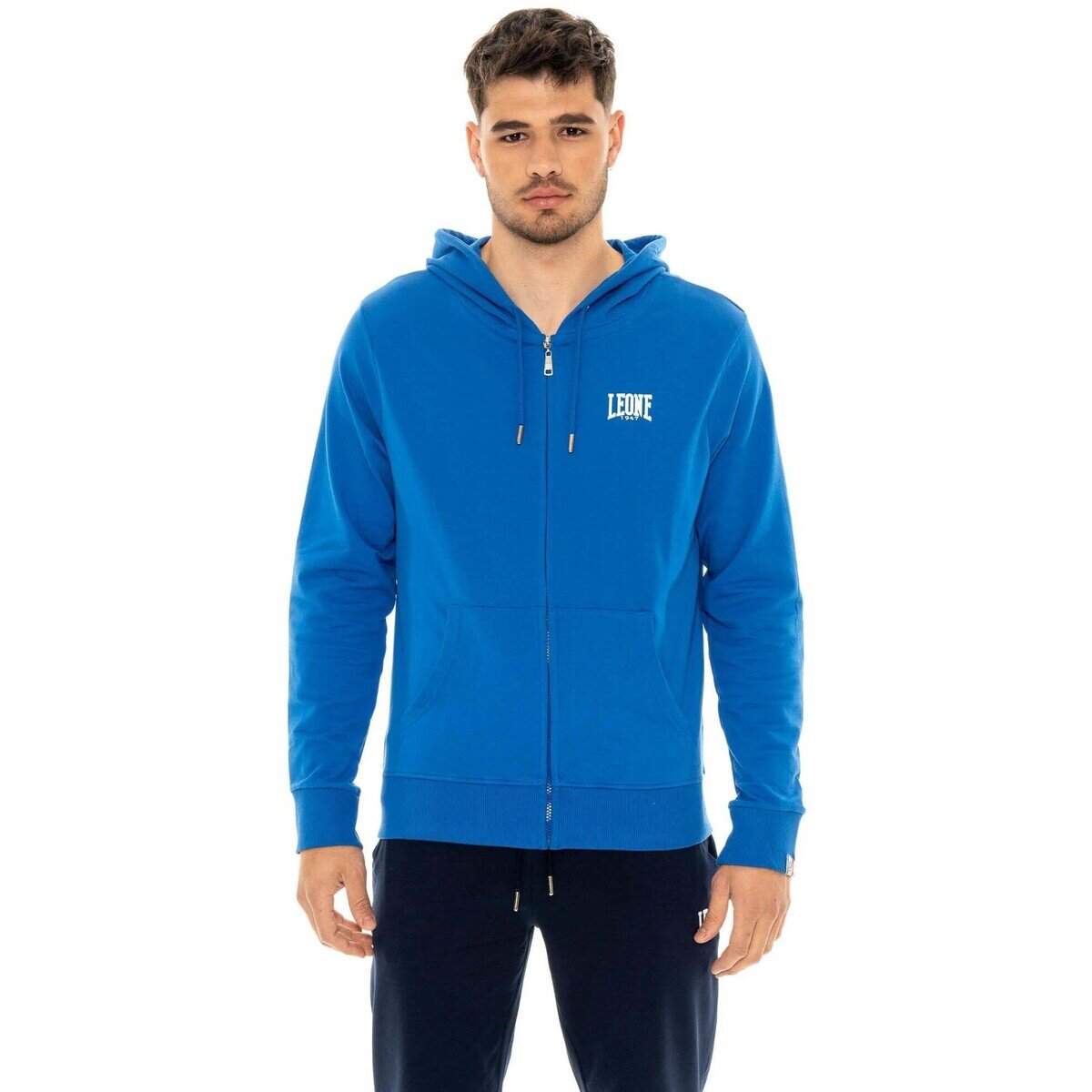 Leone 1947 Îmbracaminte Man Hoody Full Zip Small Logo