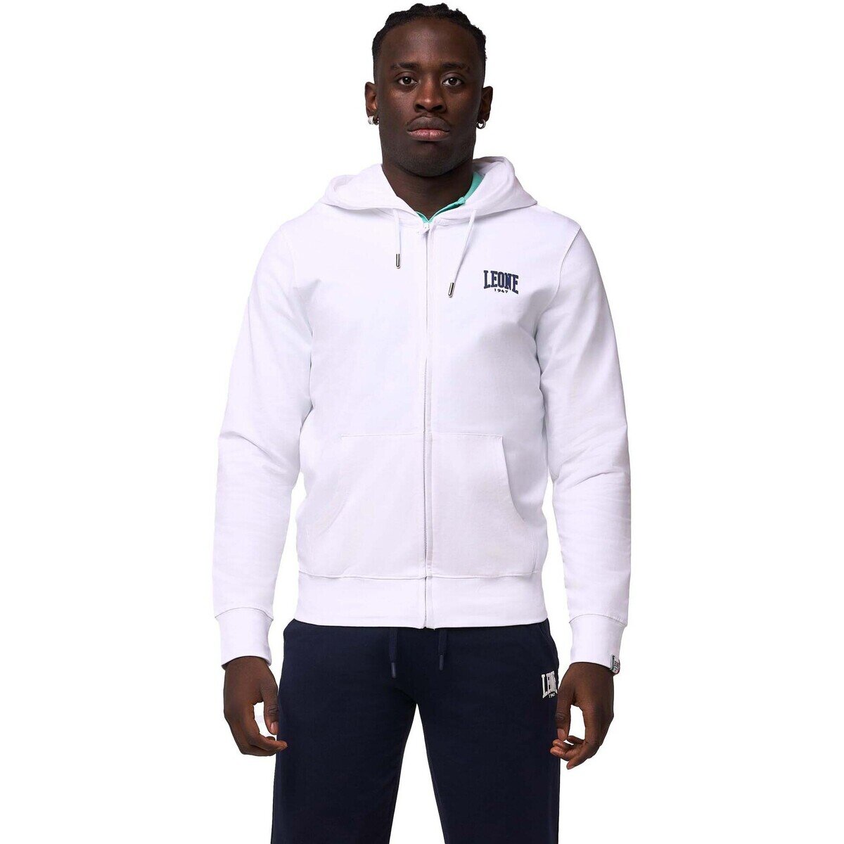 Leone 1947 Îmbracaminte Man Hoody Full Zip Small Logo