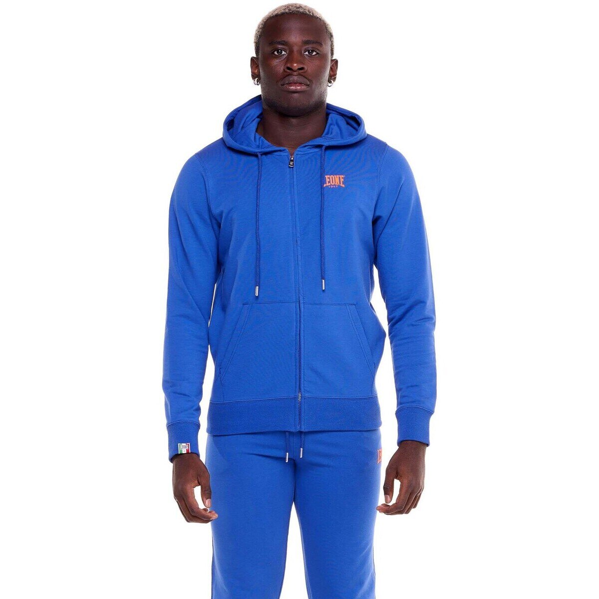 Leone 1947 Îmbracaminte Man Hoody Full Zip Small Logo