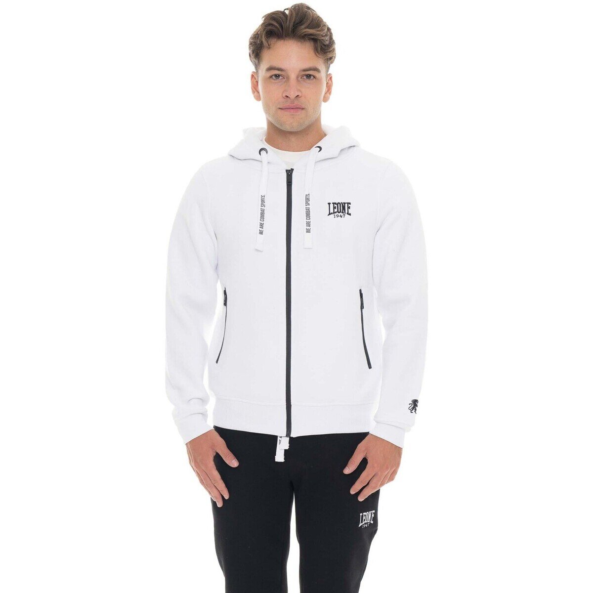 Leone 1947 Îmbracaminte Man Hoody Full Zip Soft Basic